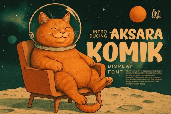 Aksara Komik: A Bold Display Font for Eye-Catching Campaigns
