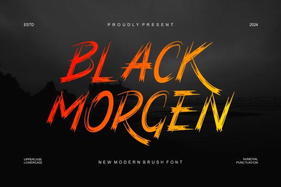 Black Morgen: A Modern Brush Font for Bold Branding