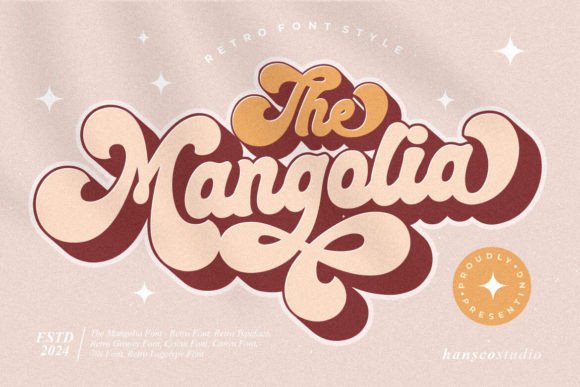 Boost Your Brand with Mangolia: A Fun, Retro-Style Font