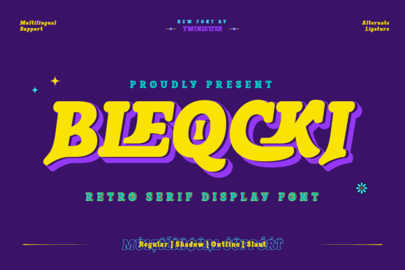 Bring Charm to Your Creations with Bleqcki Font