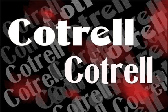 Cotrell Font: Bold Display Typography for Web Design