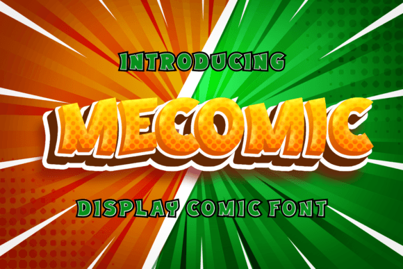 Discover Mecomic: A Vibrant Display Font for Editorial Design