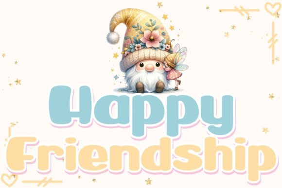 Happy Friendship: A Charming Font for Creative Branding