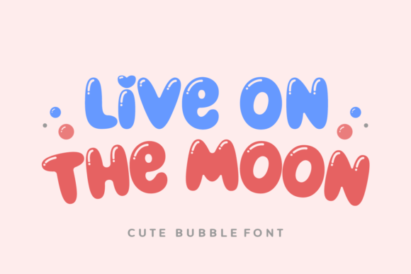 Live on the Moon Font for Handmade Labels