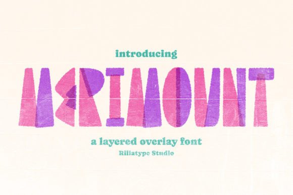 Merimount: A Versatile Layered Overlay Font for Editorial Design