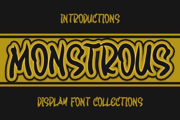 Monstrous: A Fun and Quirky Font for Creative Makers