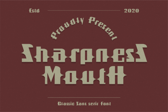 Sharpness Mouth Font: A Modern Display Typeface for Branding