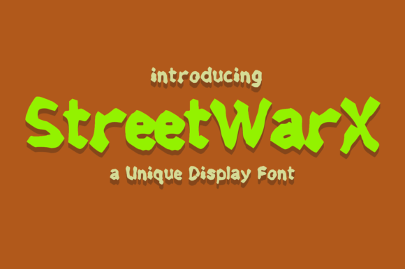 Streetwarx Font: Gritty Display Typography for Web Design