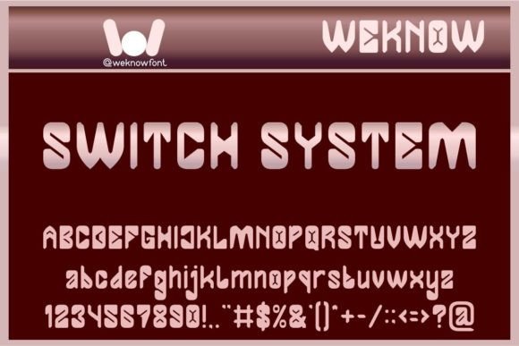 Switch System Font: Bold Display Type for Digital Campaigns