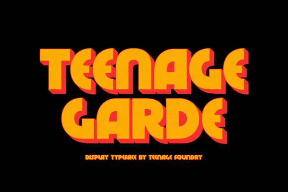 Teenage Garde: A Bold and Modern Display Typeface