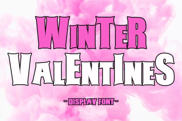 Winter Valentines: A Cheerful Display Font for Editorial Design
