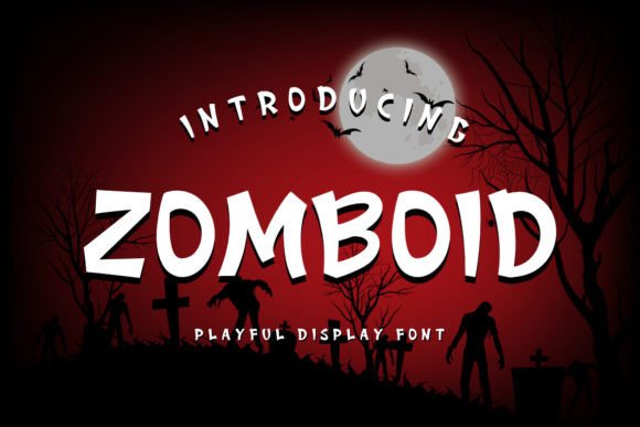 Zomboid Font: A Playful Display Typeface for Makers